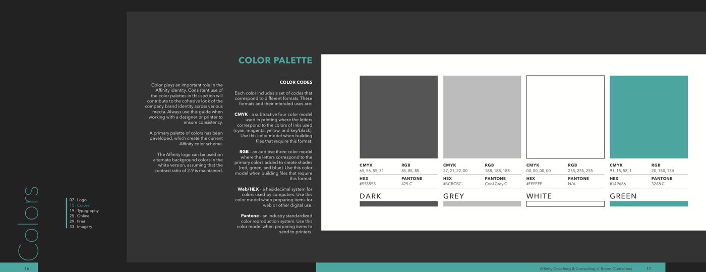 Affinity Consulting, work sample 7.