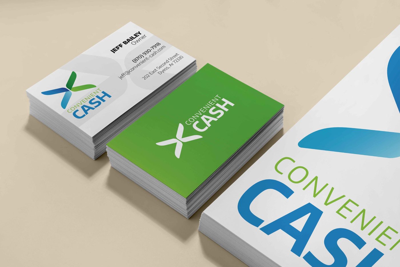 Convenient Cash, work sample 1.