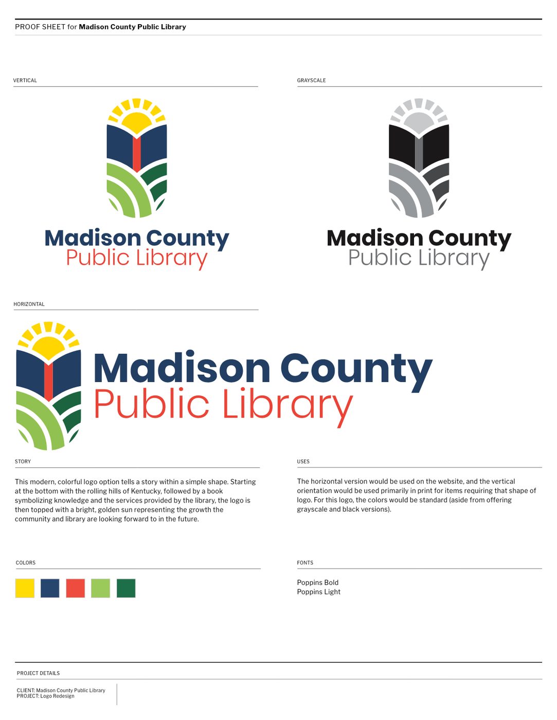 Madison County Public Library, work sample 6.