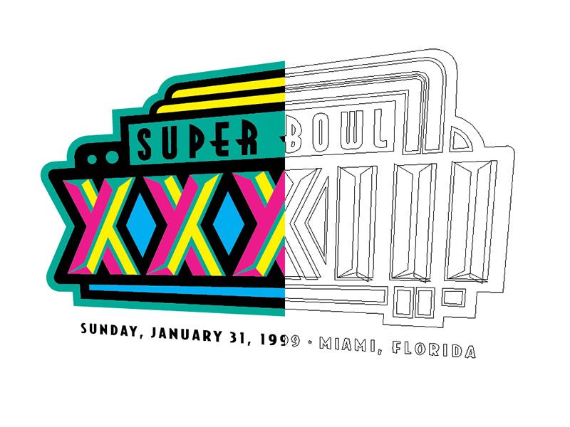 Super Bowl Anniversary, work sample 2.