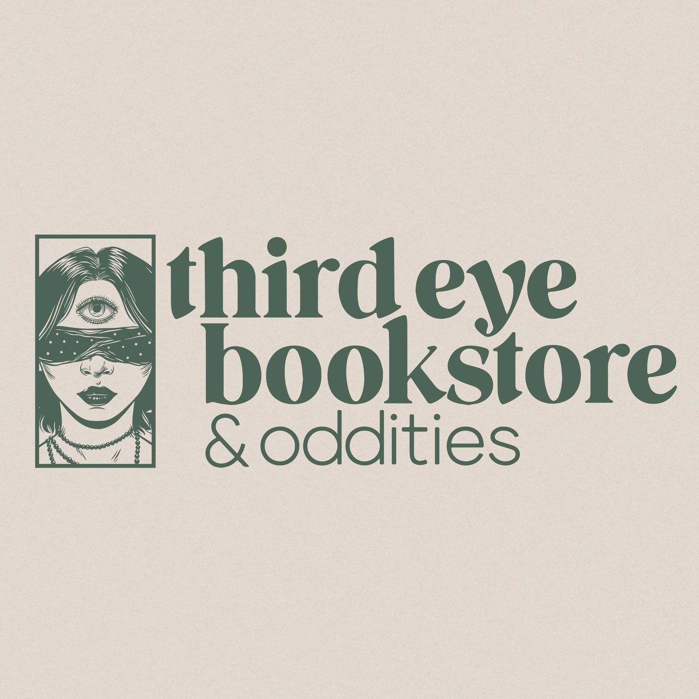 Third Eye Bookstore logo on a lightbox sign.