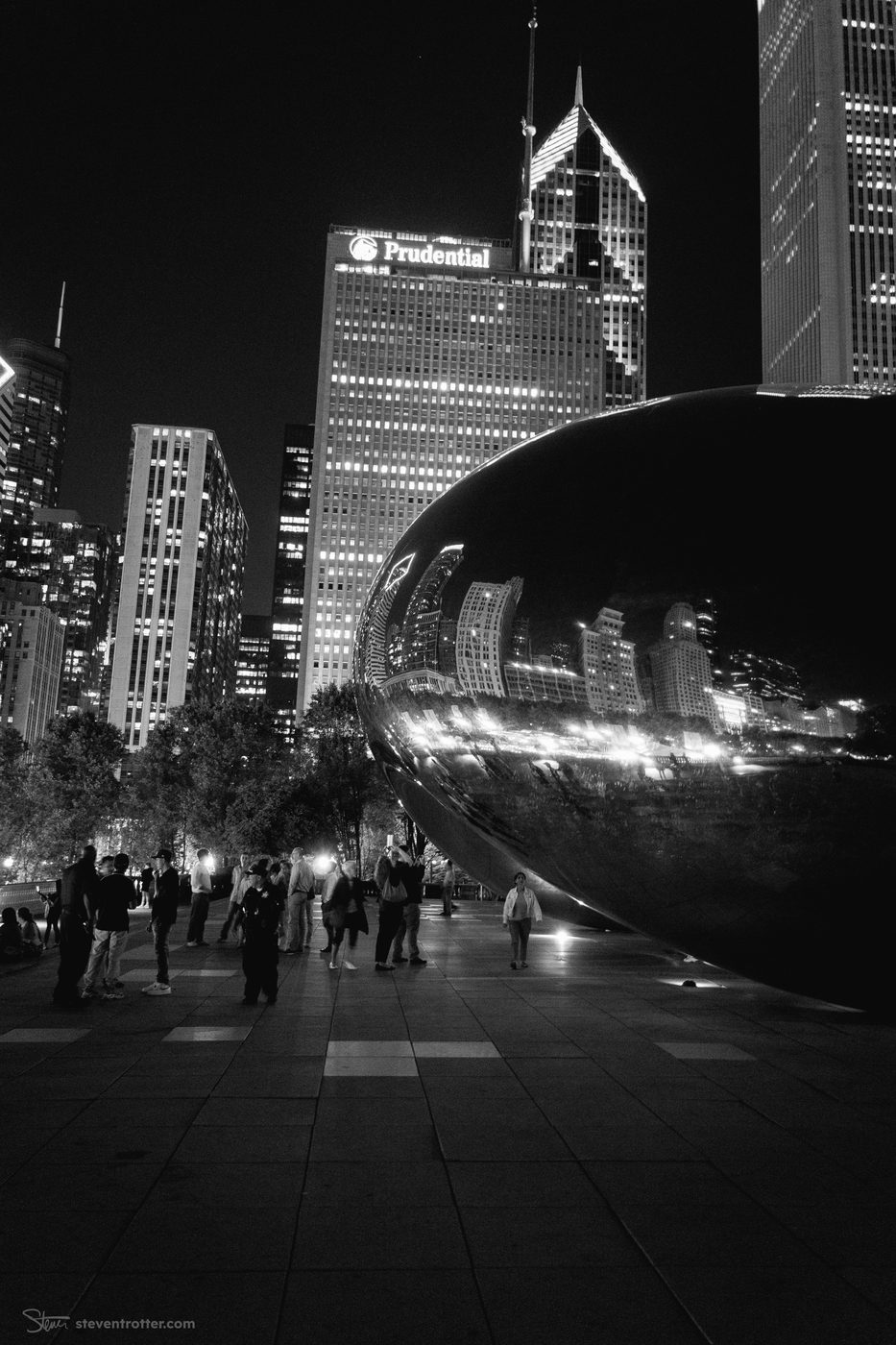 Chicago Night Cityscape.