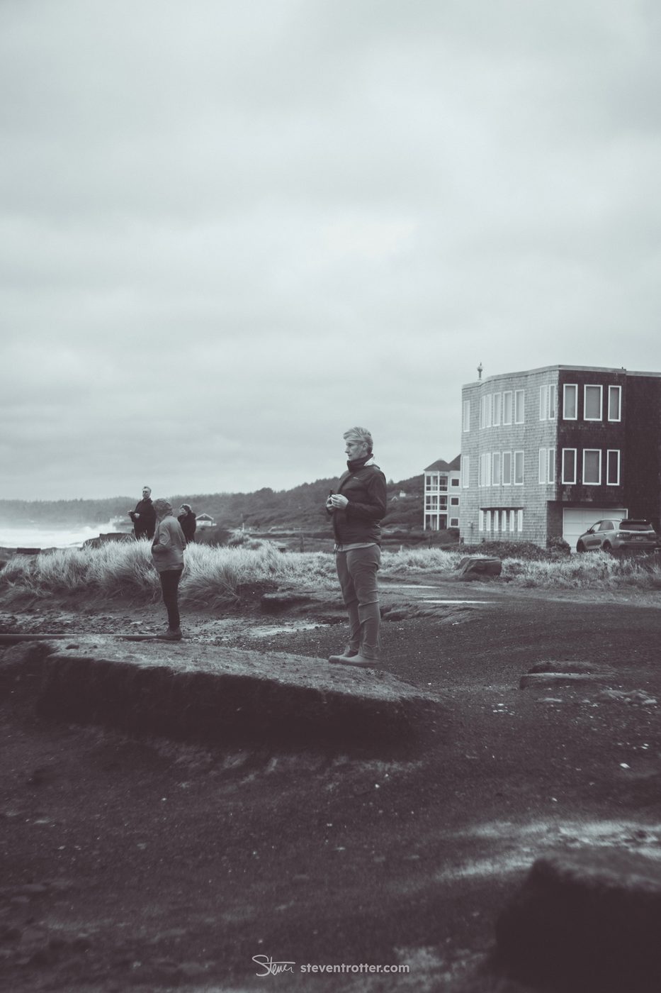 People Observing Ocean.